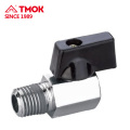 TMOK brass chrome plated 1/2" mini ball valve with Male thread and good price
